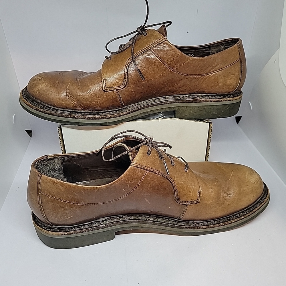 Mephisto Tan Leather Oxfords Men's Shoes